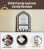 XIOQINE Islamic Mihrap Shape Wall Key Holder – White Acrylic, 5 Hooks