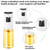 SweeHo Glass Oil Sprayer Mister 3-Pack – 120ml BPA-Free Bottles