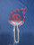 LED Torch Fire Light Up Acrylic Wall Sign - Red & White Illuminated Decor