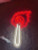 LED Torch Fire Light Up Acrylic Wall Sign - Red & White Illuminated Decor