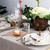 HOVTOV Gold Iron Pillar Candle Holder Plate 9.8" Wedding Centerpiece