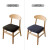 Genina Navy Blue Dining Chair Seat Covers 4-Pack – Stretch Fit 16"–20"