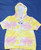 Juicy Couture Yellow Rose Tie-Dye Terry Cloth Zip Hoodie – Size XS NWT