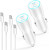 ELECTRICME 40W Dual USB-C Car Charger 2-Pack with PD 3.0 & Cables