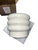JOFAMY 6" Tiered Bubble Ceramic Planter Pot – Matte Creamy White Art Deco