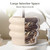 JOFAMY 6" Tiered Bubble Ceramic Planter Pot – Matte Creamy White Art Deco