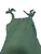 Green Sleeveless A-Line Formal Gown – Tie Straps & Leg Slit, Size L