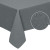 Easy-Going 60x120" Dark Grey Waterproof Faux Linen Tablecloth