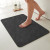 TYUU Black 16x24 Non-Slip Quick-Dry Bath Mat with Rubber Backing