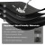 TYUU Black 16x24 Non-Slip Quick-Dry Bath Mat with Rubber Backing