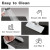 TYUU Black 16x24 Non-Slip Quick-Dry Bath Mat with Rubber Backing