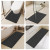 TYUU Black 16x24 Non-Slip Quick-Dry Bath Mat with Rubber Backing