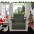 Easy-Going Reversible Small Chair Slipcover – Army Green/Beige, Water-Resistant