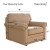 Easy-Going Reversible Small Chair Slipcover – Army Green/Beige, Water-Resistant