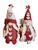 Handmade Mother's Day Gnome Set – 8" Mr & Mrs Red Plaid 2-Pack