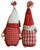 Handmade Mother's Day Gnome Set – 8" Mr & Mrs Red Plaid 2-Pack