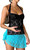 GiiGibov Y2K Black Lace Cami Crop Top – Backless Ruched Bustier