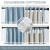 DUALIFE Pinch Pleat Blackout Curtain 50"x92" Dusty Blue Thermal Linen Blend