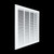 Handua 20x20 Steel Return Air Filter Grille – White, Removable Door