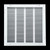 Handua 20x20 Steel Return Air Filter Grille – White, Removable Door