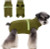 Fleece Dog Warm Winter Coat – Small Puppy Reflective Vest Bodysuit XS Green