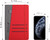 A5 Hardcover Lined Journal Notebook Red - 100GSM Thick Paper & Pen Loop