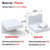 3-Pack Small White 4" L-Shape Floating Wall Shelves – Plastic Display Ledge