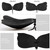 Strapless Adhesive Push Up Bra with Drawstring – Backless Black C Cup