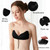 Strapless Adhesive Push Up Bra with Drawstring – Backless Black C Cup