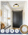 12-Inch Flush Mount LED Ceiling Light Fixture - Black Gold, 3 Color Temp, 12W
