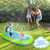 68" Inflatable Splash Pad for Kids with Basketball Hoop – Backyard Water Toy