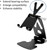 Adjustable Aluminum Phone & Tablet Desktop Stand Cradle – Black
