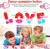 24-Pack Valentine Heart Fidget Keychains with Cards – Stress Relief Party Favors