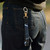 Black Wristlet Keychain Lanyard with Detachable Key & Badge Holder