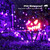 200 LED Purple Halloween String Lights 72ft – 8 Modes, Waterproof & Timer