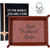 PU Leather Valet Tray & Keychain Gift Set – Best Husband Ever, Brown 10.6x9"