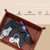 PU Leather Valet Tray & Keychain Gift Set – Best Husband Ever, Brown 10.6x9"