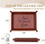 PU Leather Valet Tray & Keychain Gift Set – Best Husband Ever, Brown 10.6x9"