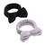 Bow Makeup Headbands 2 Pack – Black & Gray Microfiber Spa Hair Bands