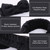 Bow Makeup Headbands 2 Pack – Black & Gray Microfiber Spa Hair Bands
