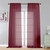Burgundy Sheer Voile Rod Pocket Curtain Panels 40"x108" – 2-Panel Set