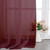 Burgundy Sheer Voile Rod Pocket Curtain Panels 40"x108" – 2-Panel Set
