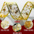 33Ft 100 LED Gold Foil Christmas Ribbon Fairy Lights – Battery Warm White
