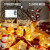33Ft 100 LED Gold Foil Christmas Ribbon Fairy Lights – Battery Warm White