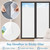 Frosted Window Privacy Film 17.5x78.7" Static Cling UV Blocking Removable