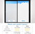 Frosted Window Privacy Film 17.5x78.7" Static Cling UV Blocking Removable