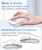 Wireless Silent Mouse 2.4GHz USB Rechargeable Optical 1600 DPI Slim Black