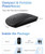 Wireless Silent Mouse 2.4GHz USB Rechargeable Optical 1600 DPI Slim Black