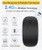 Wireless Silent Mouse 2.4GHz USB Rechargeable Optical 1600 DPI Slim Black