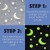 Glow in the Dark Kids Fleece Throw Blanket 50x60" – Grey Stars & Moons